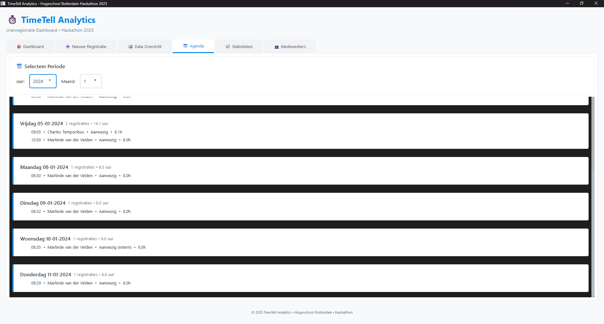 TimeTell Instellingen